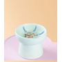 Manufacturer wholesale pink yellow blue green ceramic dog cat bowl high heel