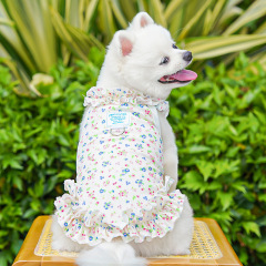 Wholesale Summer Floral Lace Cat Dog Dress