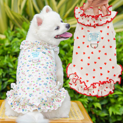 Wholesale Summer Floral Lace Cat Dog Dress