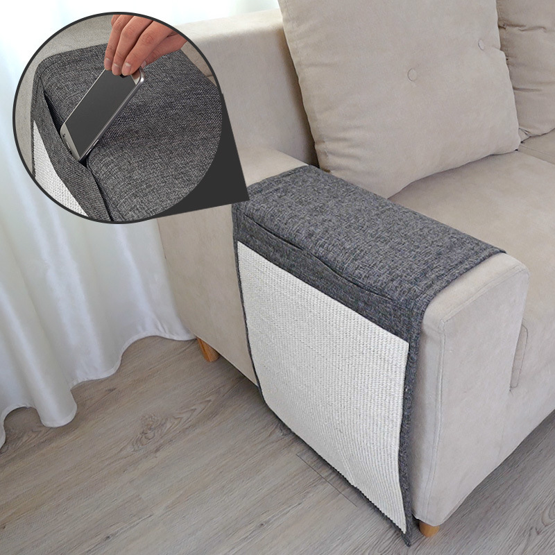 Manufacturer wholesale breathable washable anti-cat scratch sisal protective sofa cover
