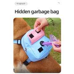 Manufacturer wholesale travel outdoor dog leash with backpack bag