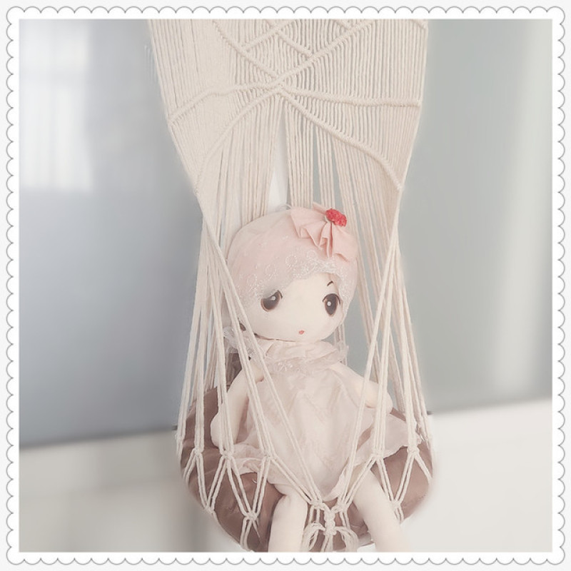Manufacturer wholesale cotton rope weaving hammock cat swing hanging basket