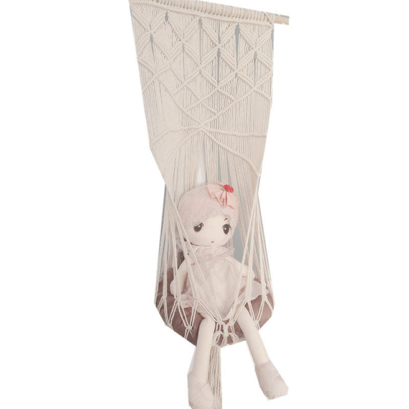Manufacturer wholesale cotton rope weaving hammock cat swing hanging basket