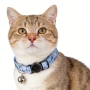 Manufacturer Wholesale Custom Logo Blue Adjustable Cat Accessories Collar