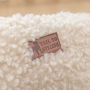 wholesale manufacturer beige brown custom logo cat dog bed sherpa material