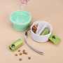 Manufacturer wholesale multi-functional dog bowl with collapsible lid