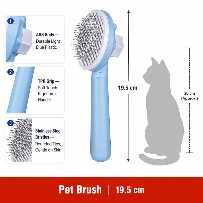 Wholesale Custom Logo Grooming Dog Cat Pet Brush