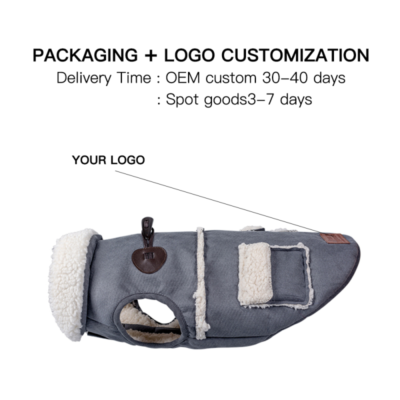 Manufacturer wholesale custom logo lamb wool dog accessories pet clothes winter