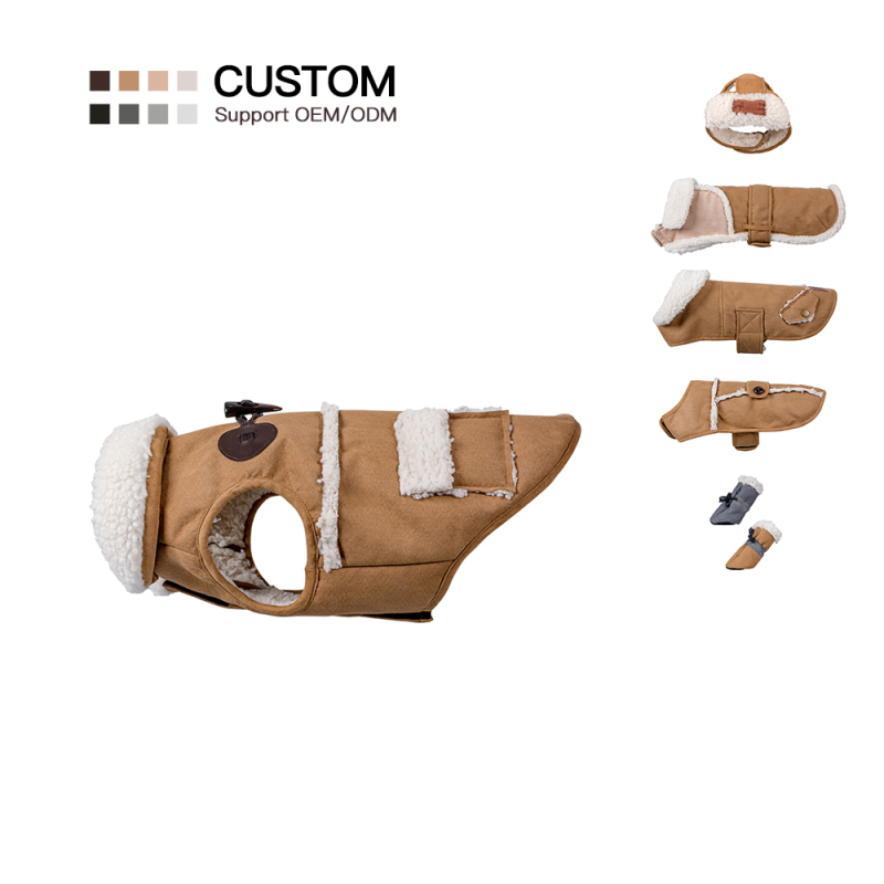 Manufacturer wholesale custom logo lamb wool dog accessories pet clothes winter