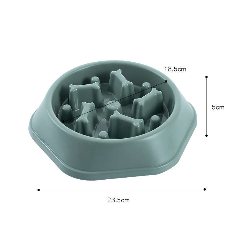 Manufacturer wholesale multi-colors slow feeder dog bowl bone design