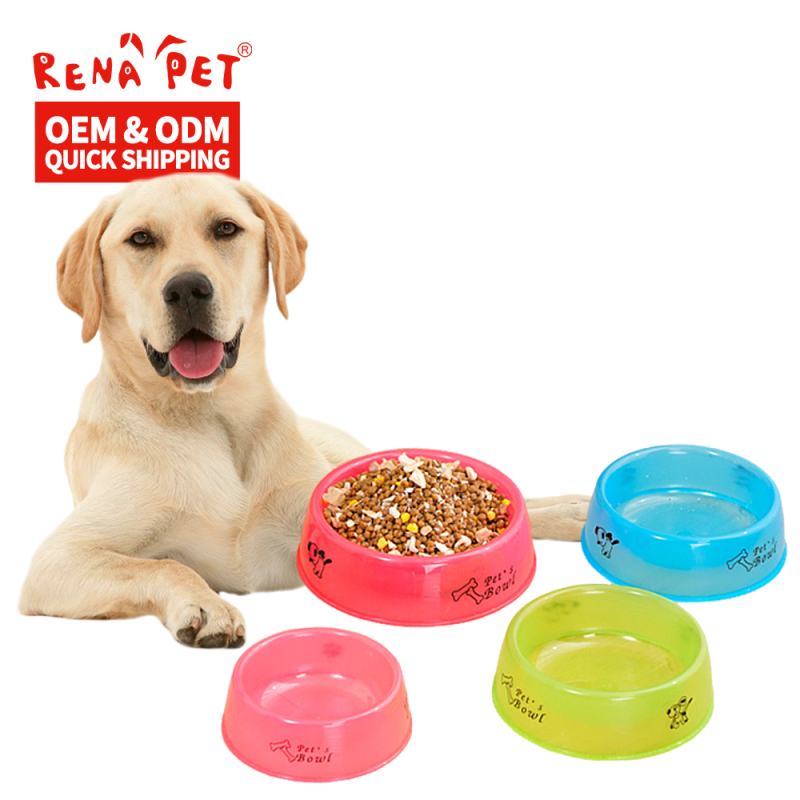 Wholesale Cheap Transparent Pet Cat Dog Bowl Plastic