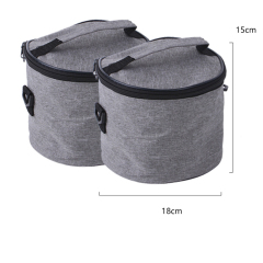 Manufacturer wholesale portable outdoor food storage bowl scoop 6 set dog travel bag