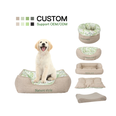 wholesale manufacturer soft luxury plush pet cushion cat dog bed pet furniture