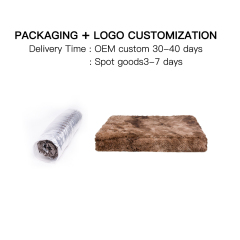wholesale manufacturer soft luxury plush pet cushion cat dog bed pet furniture