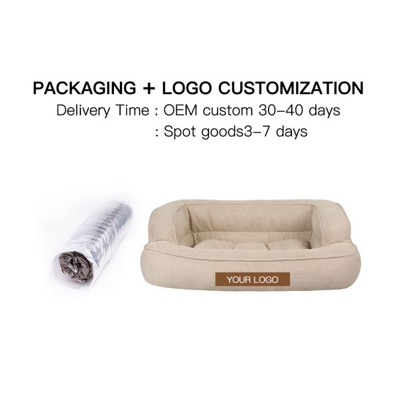 wholesale manufacturer soft luxury plush pet cushion cat dog bed pet furniture