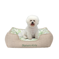 wholesale manufacturer soft luxury plush pet cushion cat dog bed pet furniture