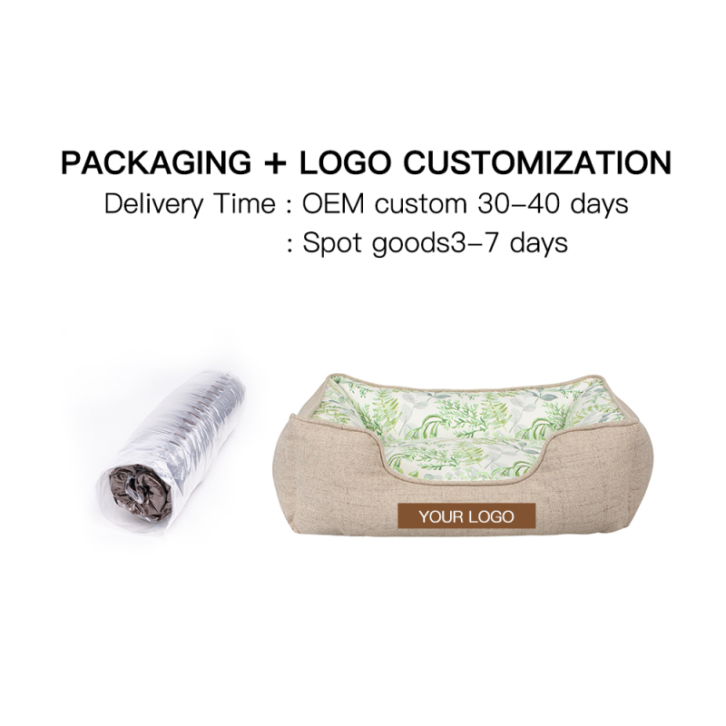 wholesale manufacturer soft luxury plush pet cushion cat dog bed pet furniture