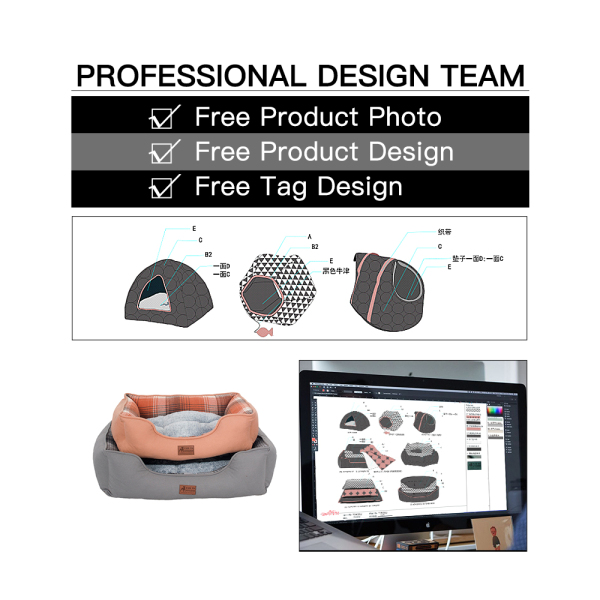 wholesale manufacturer soft luxury plush pet cushion cat dog bed pet furniture