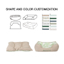 wholesale manufacturer soft luxury plush pet cushion cat dog bed pet furniture