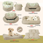 wholesale manufacturer soft luxury plush pet cushion cat dog bed pet furniture