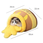 Wholesale Honey Jar Design Short Plush Cat Cave Beds
