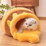Wholesale Honey Jar Design Short Plush Cat Cave Beds