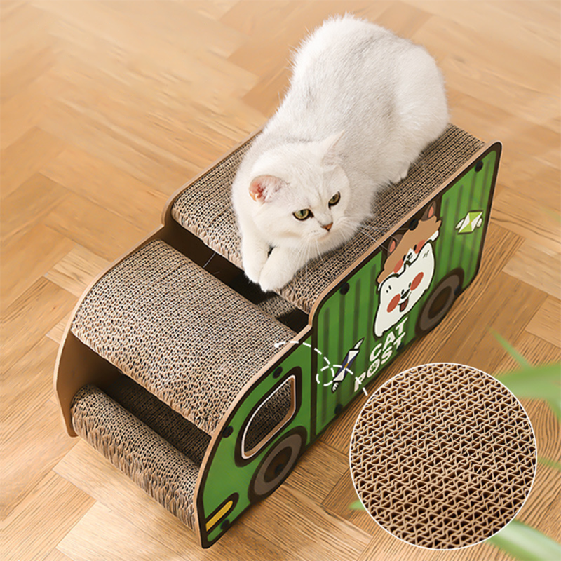 Wholesale Car Shape Scratcher Cat Cardboard House