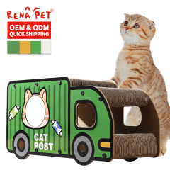 Wholesale Car Shape Scratcher Cat Cardboard House