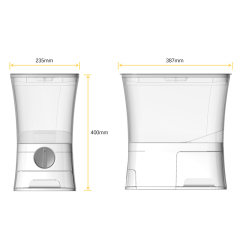 Manufacturer wholesale luxury plastic cat pet dog food storage container