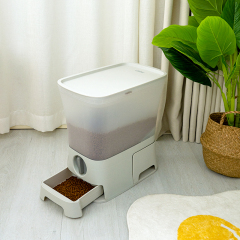 Manufacturer wholesale luxury plastic cat pet dog food storage container