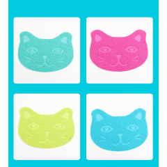 Manufacturer wholesale multi-colors PVC dog cat litter feeding mat