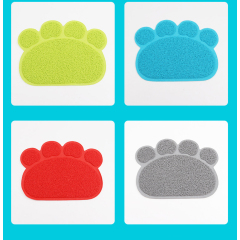 Manufacturer wholesale multi-colors PVC dog cat litter feeding mat