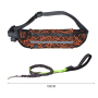 Manufacturer wholesale green orange grey reflective dog leash with pocket outdoor use