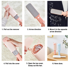 Manufacturer wholesale blue pink white pet cat hair remover with cute design