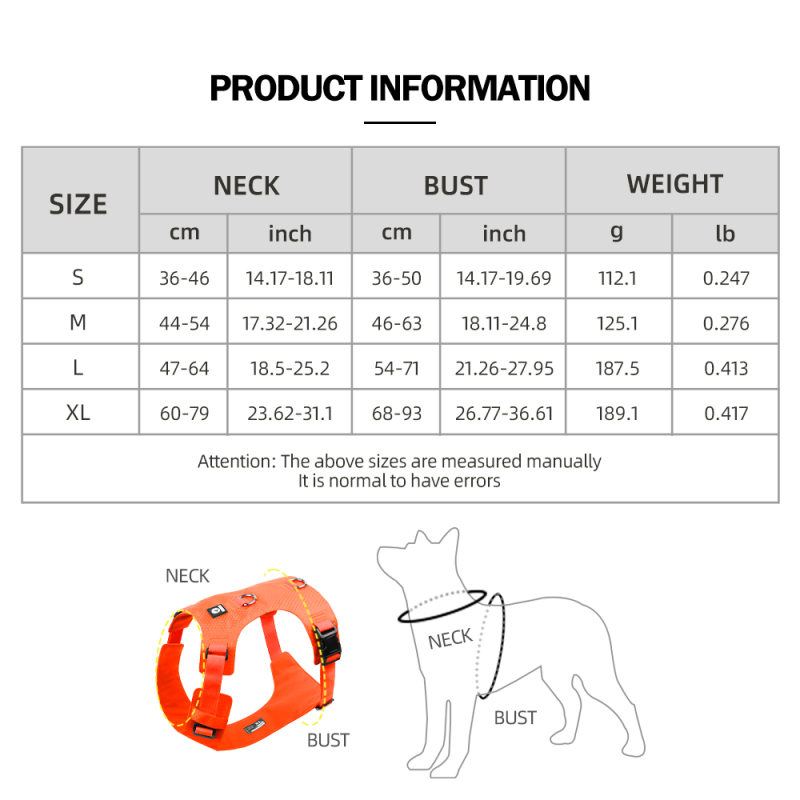 Wholesale Pet Supplier Custom Logo Dog Vest Harness