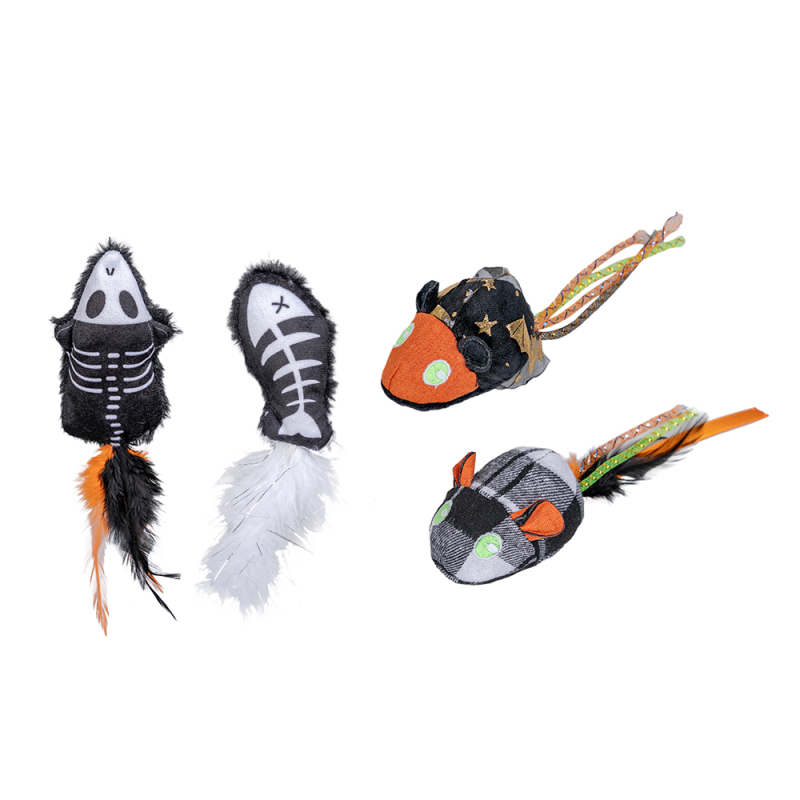 Manufacturer Wholesale Fish Mouse Design Cat Toy Halloween