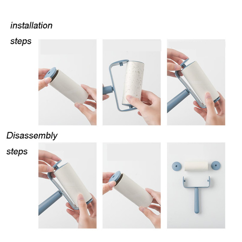 Manufacturer wholesale dog cat pet hair remover roller pink blue green
