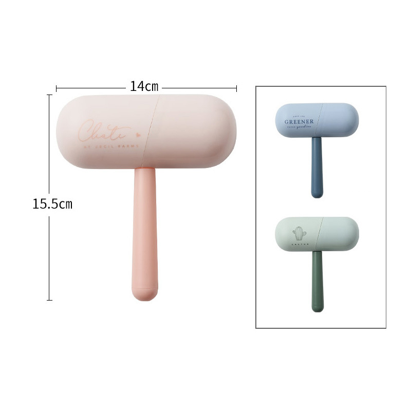Manufacturer wholesale dog cat pet hair remover roller pink blue green