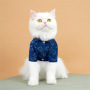 Wholesale Blue Cowboy Cat Pet Apparel Dog Shirt