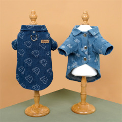 Wholesale Blue Cowboy Cat Pet Apparel Dog Shirt