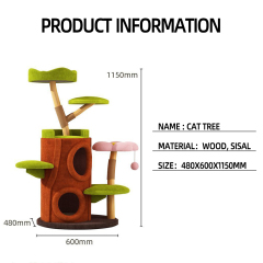 Wholesale Solid Wood Luxury Cat House Tree