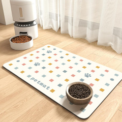Wholesale Rectangle Double-sided Anti-slip Waterproof Easy Clean Cat Dog Pet Feeding Mat