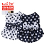 Wholesale Summer Bowknot Flower Dot Design Cat Dog Dress