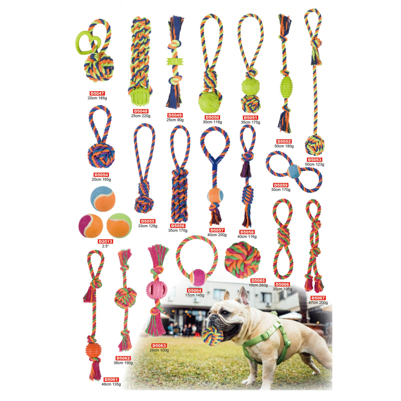 Manufacturer wholesale chew tpr rope set bite resistence pet dog toys