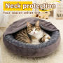 Wholesale Manufacturer Custom Logo Soft Warm Plush Pet Supplier Dog Cat Cave Bed