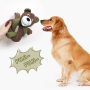 Manufacturer wholesale short plush solth rabbit bear dog chewing toy