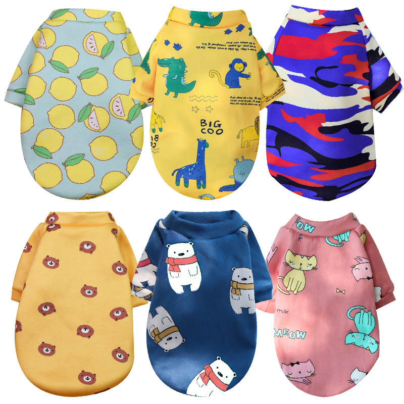 Wholesale Multi-pattern Cheap Warm Short Plush Dog Hoodie