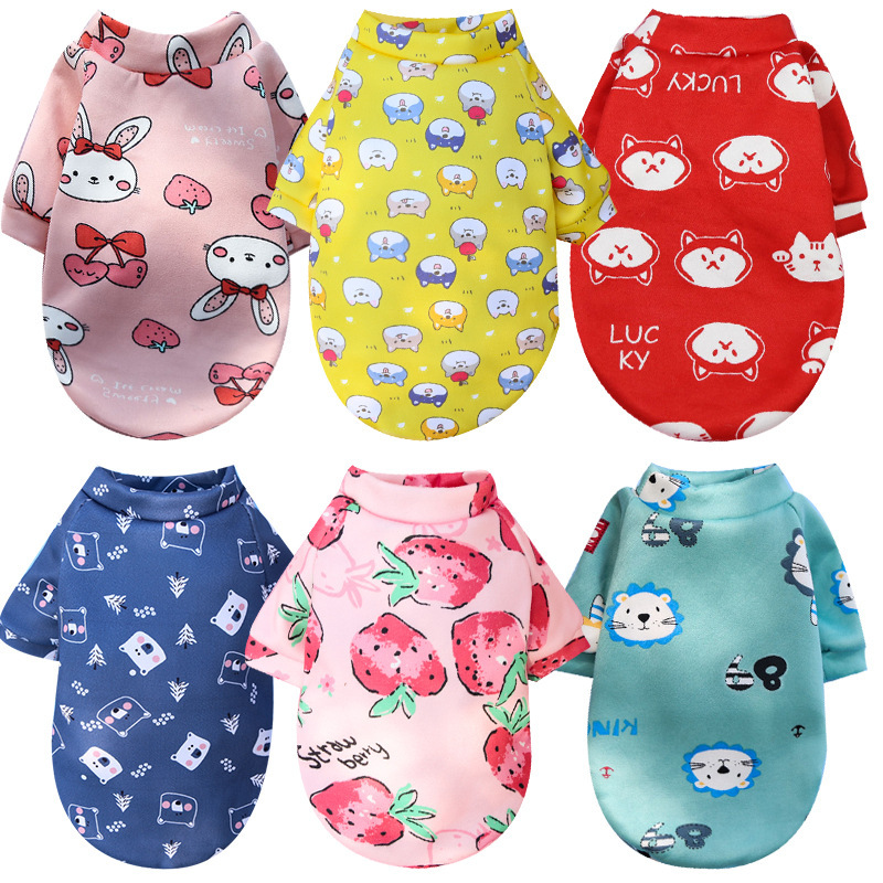 Wholesale Multi-pattern Cheap Warm Short Plush Dog Hoodie