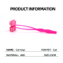 Wholesale Pink ABS Stick Face Cat Massager