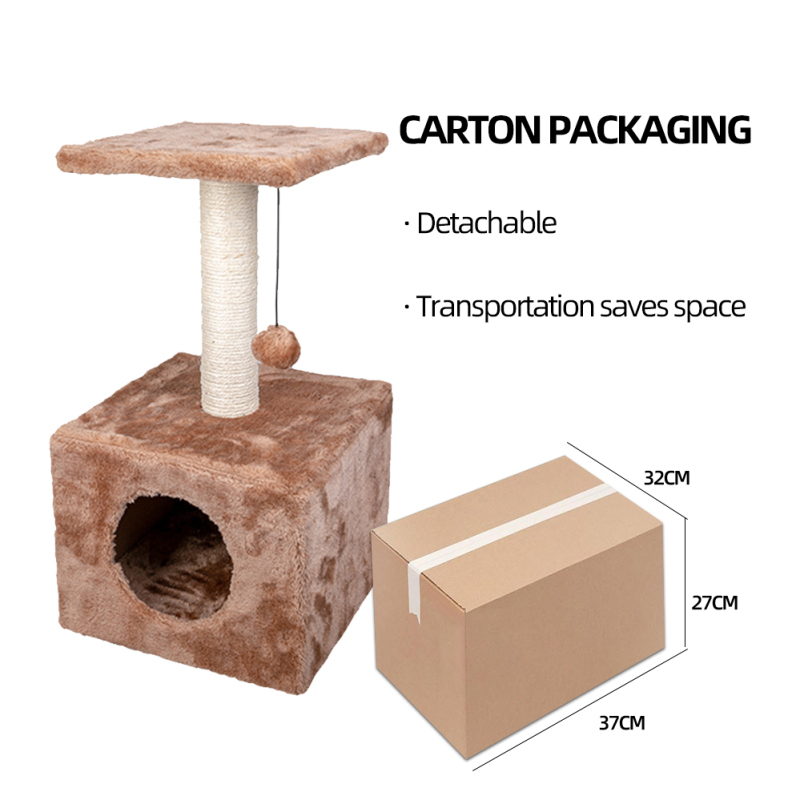 Manufacturer Wholesale Short Plush Sisal Cat Tree House